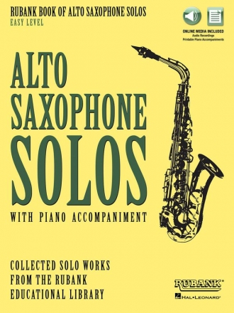 Rubank Book of Alto Saxophone Solos (+Online-Audio) for alto saxophone (easy level)