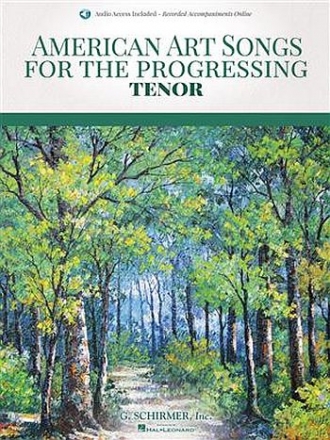 American Art Songs of the progressing Singer (+Audio Online Access) for tenor and piano