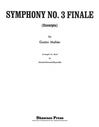 Gustav Mahler, Symphony No. 3 - Finale Concert Band Partitur + Stimmen