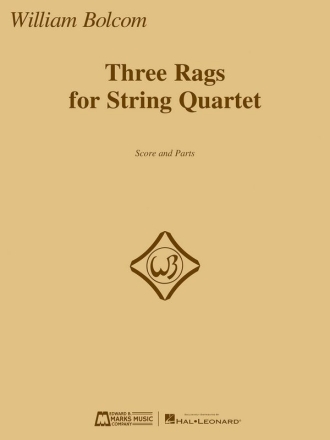 Three Rags for String Quartet Streichquartett Partitur + Stimmen