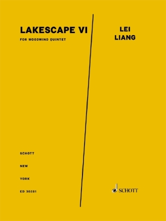 Lei Liang, Lakescape VI for woodwind quintet Partitur und Stimmen