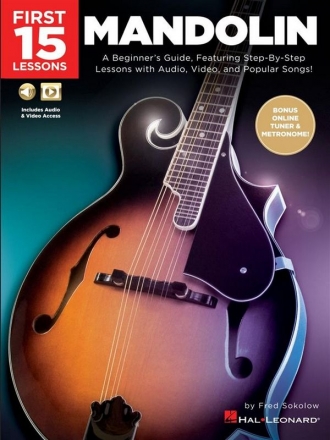 First 15 Lessons (+Online Audio+Video) for mandolin