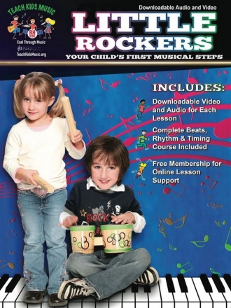 Little Rockers - Your Child's First Musical Steps Guitar, Piano, Ukulele, Voice and Drums Book & Media-Online