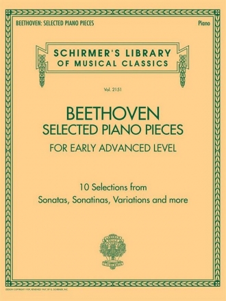 Ludwig van Beethoven, Selected Piano Pieces: Early Advanced Piano Book