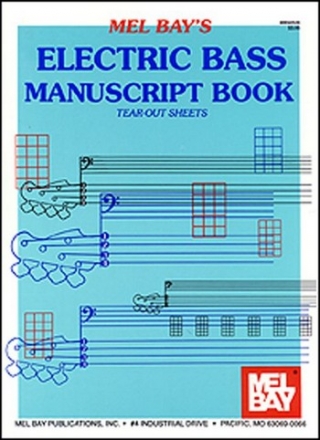 Electric Bass Manuscript Book bass/tab