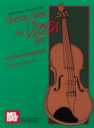 HOLLINS J Favorite Carols for Violin Solo Violine Spielbuch