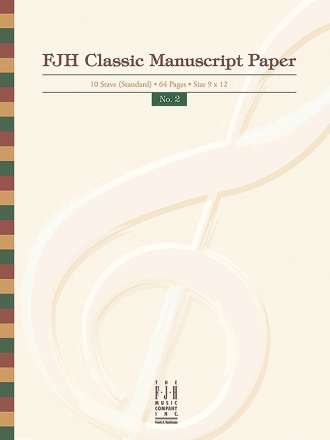 Edwin Mclean: Fjh Classic Manuscript Paper No. 2  Manuscript