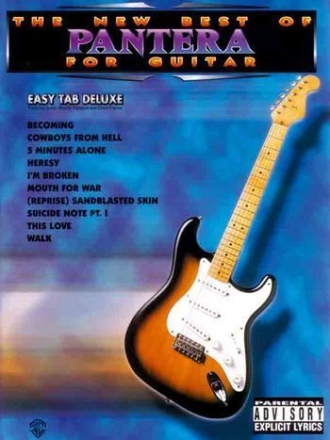 The new best of Pantera: for guitar easy tablature deluxe edition