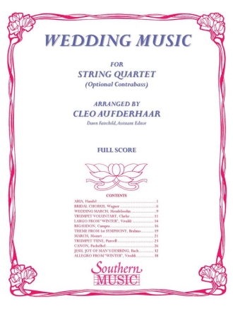 Wedding Music for String Quartet Streichensemble Partitur