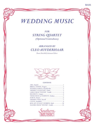 Wedding Music Double Bass Partitur + Stimmen