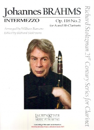 Intermezzo op.118,2 for clarinet and piano