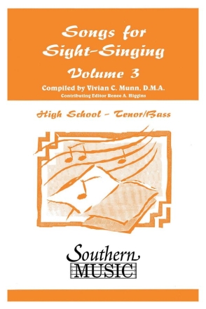 Bobby Siltman Songs For Sight Singing Volume 3 Hs-Tb TB Chorpartitur