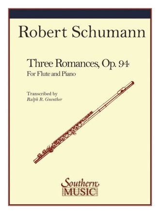 Robert Schumann Three (3) Romances Flte und Klavier Buch