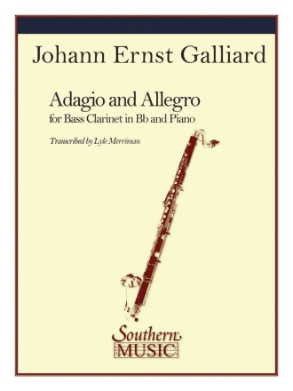 Johann Ernst Galliard Adagio and Allegro Bass Clarinet Buch