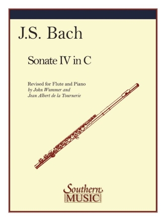 Johann Sebastian Bach Sonata No 4 (Iv) In C Flte und Klavier Buch