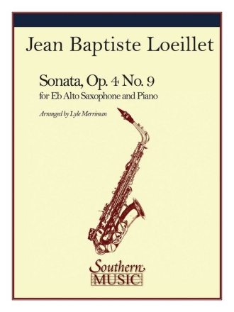 Jean-Baptiste Loeillet Sonata Op 4 No 9 Alto Saxophone Buch