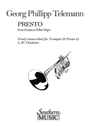 Georg Philipp Telemann Presto Trumpet Buch