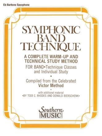 John Victor Symphonic Band Technique (Sbt) Baritone Saxophone Stimme