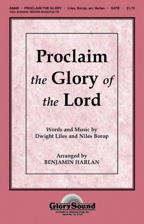 Proclaim the Glory of the Lord for mixed choir and piano score