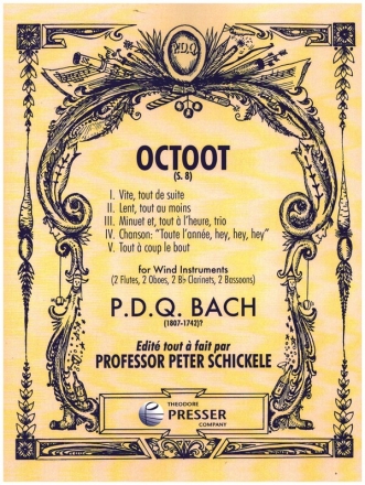 Octoot (S. 8) for 2 flutes, 2 oboes, 2 clarinets and 2 bassoons score and parts