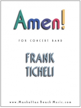 Ticheli, Frank, Amen! Blasorchester Partitur, Stimmensatz