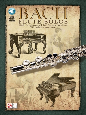 Johann Sebastian Bach Bach Flute Solos Flute Buch + Online-Audio