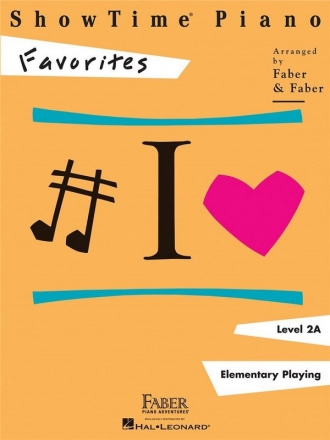 ShowTime Piano Favorites Level 2A for piano (elementary playing)