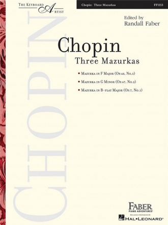 Chopin: Three Mazurkas Piano Instrumental Album