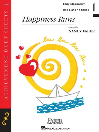 Nancy Faber: Happiness Runs Piano Duet Instrumental Work