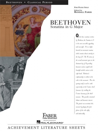 Ludwig Van Beethoven: Sonatina In G (Piano) Piano Instrumental Album