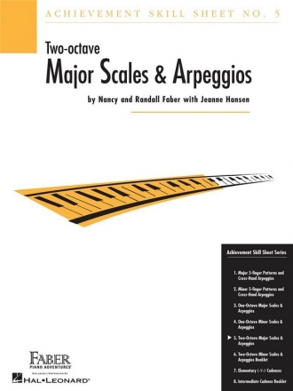 Faber/Weisman: Achievement Skill Sheet No. 5, Two-Octave Major Scales Piano Instrumental Album