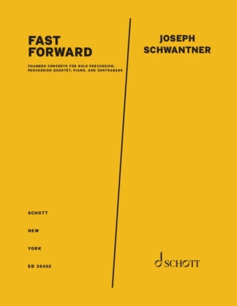 ED30402  Fast Forward solo Schlazeuge, Schlagzeug-Quartett, Klavier und Kontrabass Partitur und Stimmen