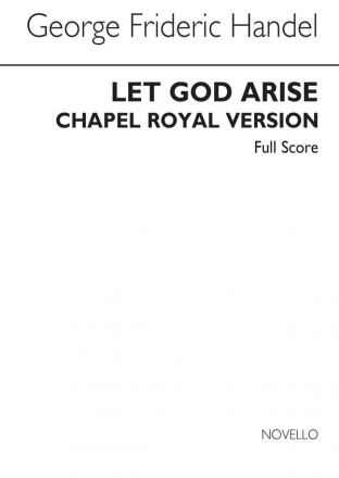 Georg Friedrich Hndel, Let God Arise HWV256b (Chapel Royal Version) Alto Bass Voice SATB Orchestra Buch