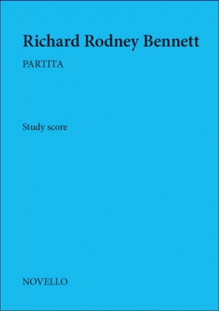 Richard Rodney Bennett, Partita Orchestra Partitur