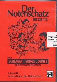 Der Notenschatz 4 CD's zum Liederbuch