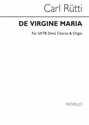 Carl Rtti, De Virgine Maria SATB and Organ Chorpartitur