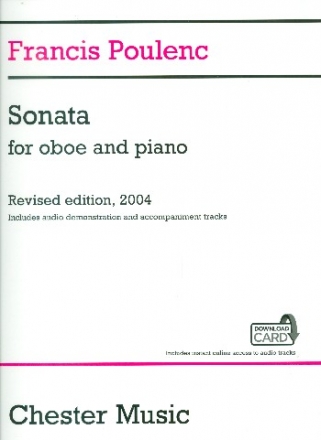 Sonata (+Download Card) for oboe and piano