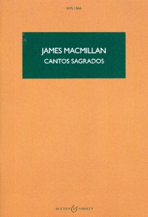 Cantos sagrados for mixed chorus and orchestra study score