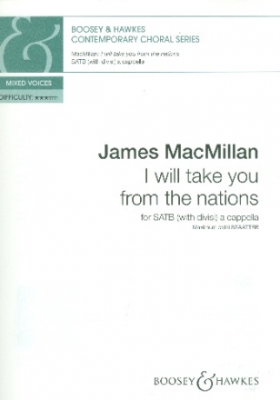 I will take You from the Nations for mixed chorus a cappella score