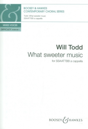 What sweeter Music for mixed chorus a cappella score