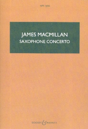 Concerto for soprano saxophone and string orchestra study score