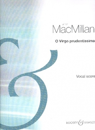 O virgo prudentissima for mixed chorus a cappella score