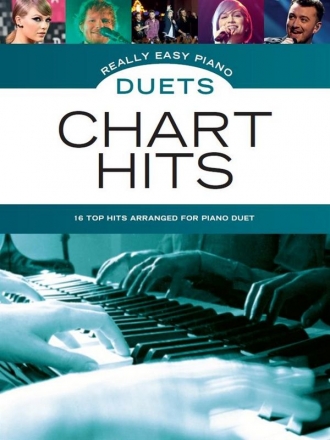 Chart Hits - Duets: for really easy piano 4 hands (with lyrics and chords) score