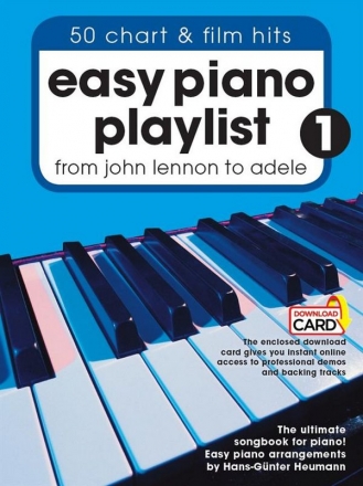 Easy Piano Playlist vol.1 (+Download Card): for easy piano (with lyrics and chords)