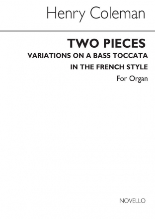 Henry Coleman, Two Pieces For Orgel Buch