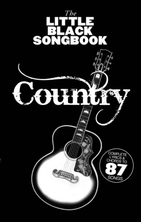 The little black Songbook: Country lyrics/chords/guitar boxes Songbook