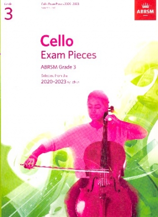 Cello Exam Pieces 2020-2023 Grade 3 for cello and piano score and part