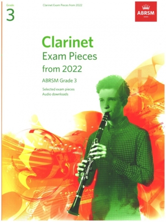 Clarinet Exam Pieces 2022 ABRSM Grade 3 (+Online Audio) for clarinet