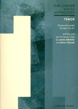 The Chester Vocal Anthology for tenor and piano score