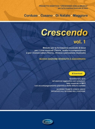 Crescendo vol. 1 Theory and Education Buch + Online-Audio